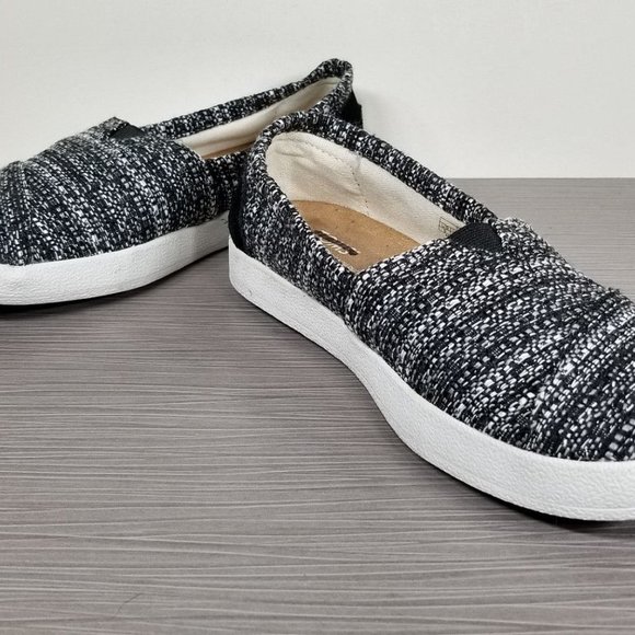 TOMS 'Avalon' Boucle Slip-on Shoes, Black Textile, Womens Size 5 / 35.5 - Picture 4 of 11